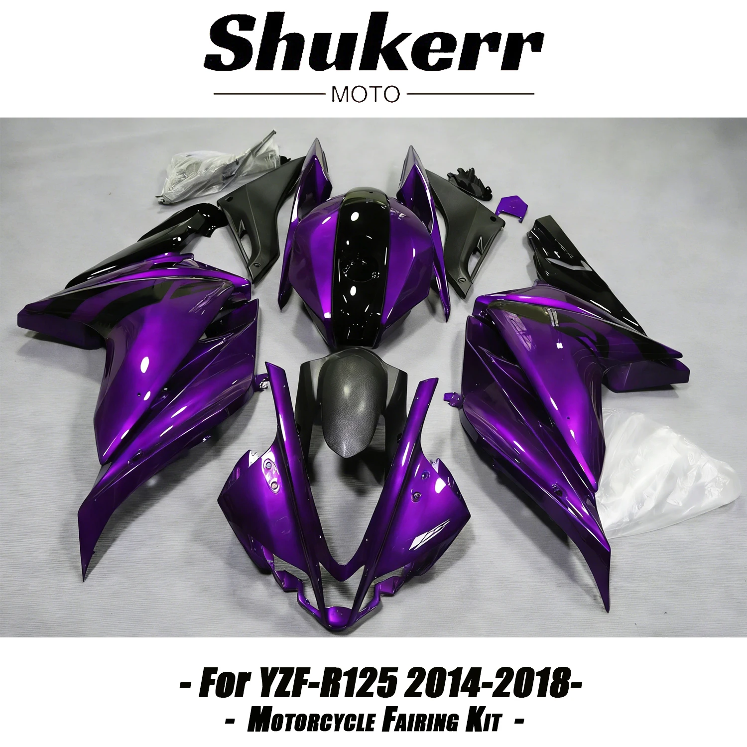 Motorcycle Plastics Fairing Kit Injection Mold Bodywork Panel Kit Black Fit for Yamaha Yzf R125 Yzf-R125 2008-2013 2014-2018
Motorcycle Plastics Fairing Kit Injection Mold Bodywork Panel Kit Black Fit for Yamaha Yzf R125 Yzf-R125 2008-2013 2014-2018