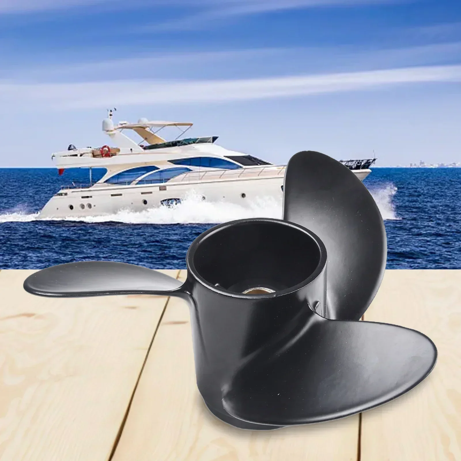 7.8 X 8 Aluminum Alloy 3-Blade Outboard Propeller For Tohatsu for Nissan For Mercury 4-6 For HP 3R1W64516-0 Outboard Propeller
7.8 X 8 Aluminum Alloy 3-Blade Outboard Propeller For Tohatsu for Nissan For Mercury 4-6 For HP 3R1W64516-0 Outboard Propeller