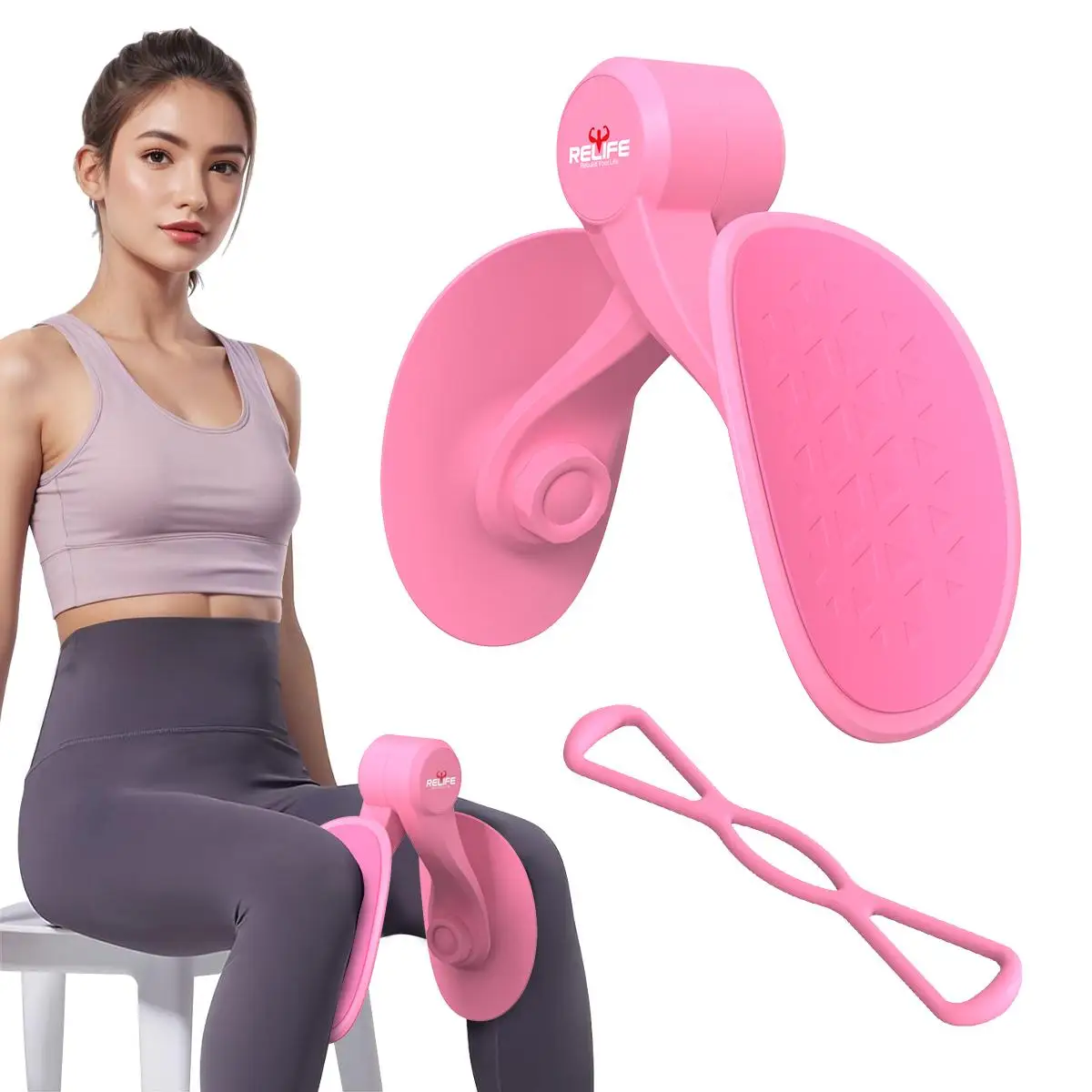 RELIFE Leg Trainer Leg & Hip Exerciser - Portable Dual-Mode Silent Exerciser for Full-Body Workout, Lightweigh
RELIFE Leg Trainer Leg & Hip Exerciser - Portable Dual-Mode Silent Exerciser for Full-Body Workout, Lightweigh