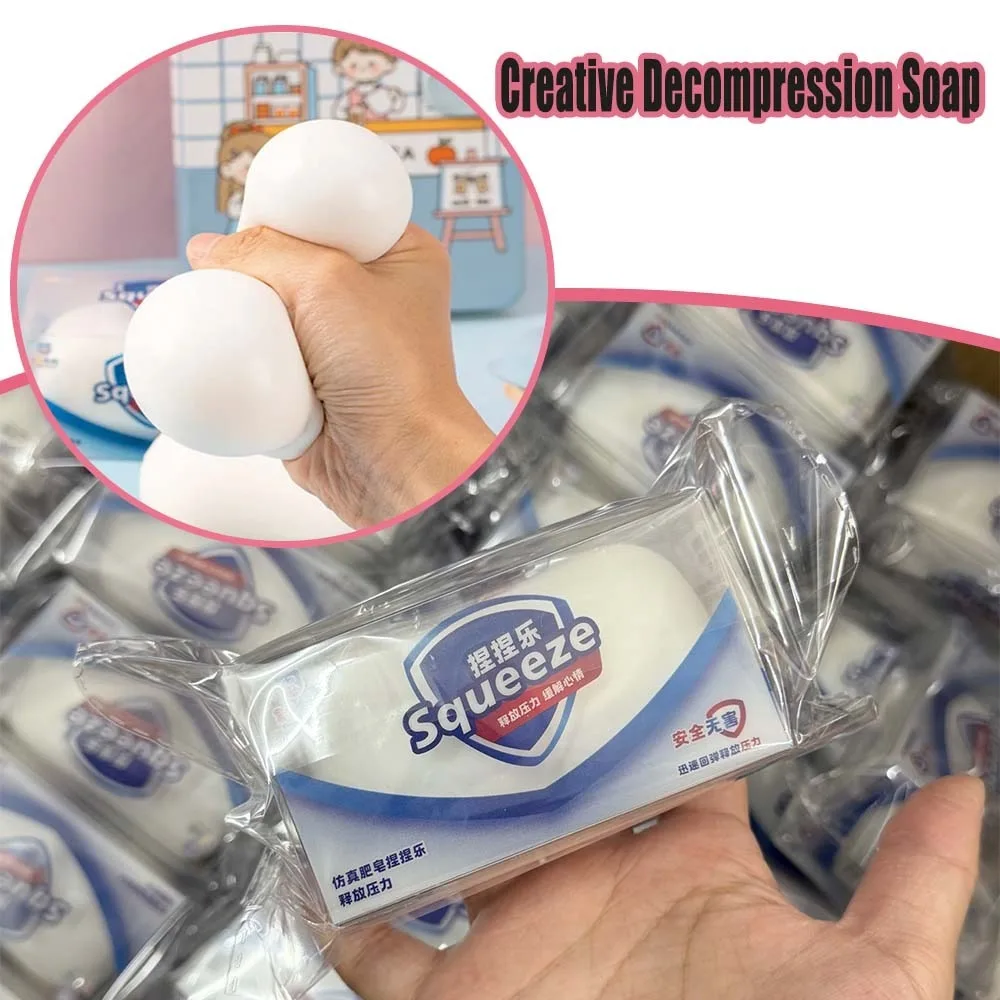Creative Decompression Soap Squishy Toy Slow Rising Sensory Fidget Toy for Kids Student ADHD Anxiety Relief Funny Gift
Creative Decompression Soap Squishy Toy Slow Rising Sensory Fidget Toy for Kids Student ADHD Anxiety Relief Funny Gift