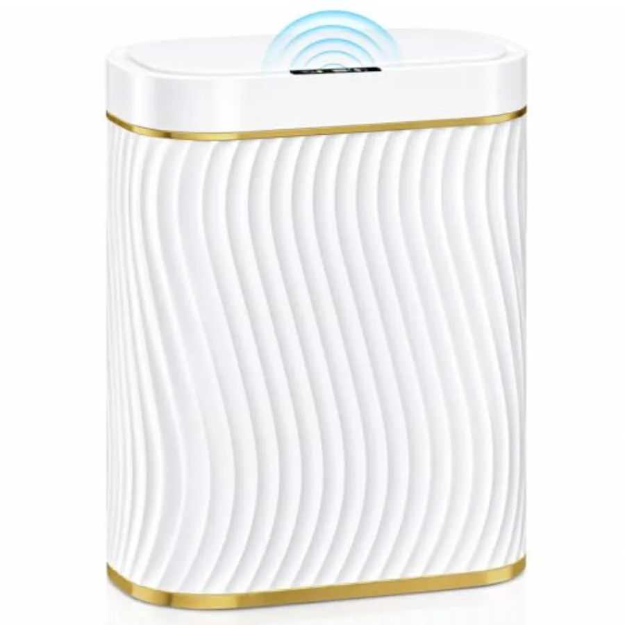 Bathroom Small Trash Can with Automatic Touchless Lid, 2.6 Gallon Smart Garbage Can Narrow Waterproof Trash Bin for Bedroom, Of
Bathroom Small Trash Can with Automatic Touchless Lid, 2.6 Gallon Smart Garbage Can Narrow Waterproof Trash Bin for Bedroom, Of