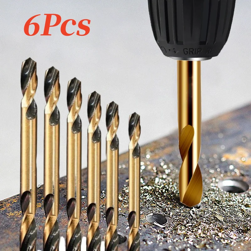 6pcs/Set HSS Double-headed Twist Auger Drill Bit 3-6mm Double Drill Bit For Metal Stainless Steel Iron Wood Drilling Power Tool
6pcs/Set HSS Double-headed Twist Auger Drill Bit 3-6mm Double Drill Bit For Metal Stainless Steel Iron Wood Drilling Power Tool