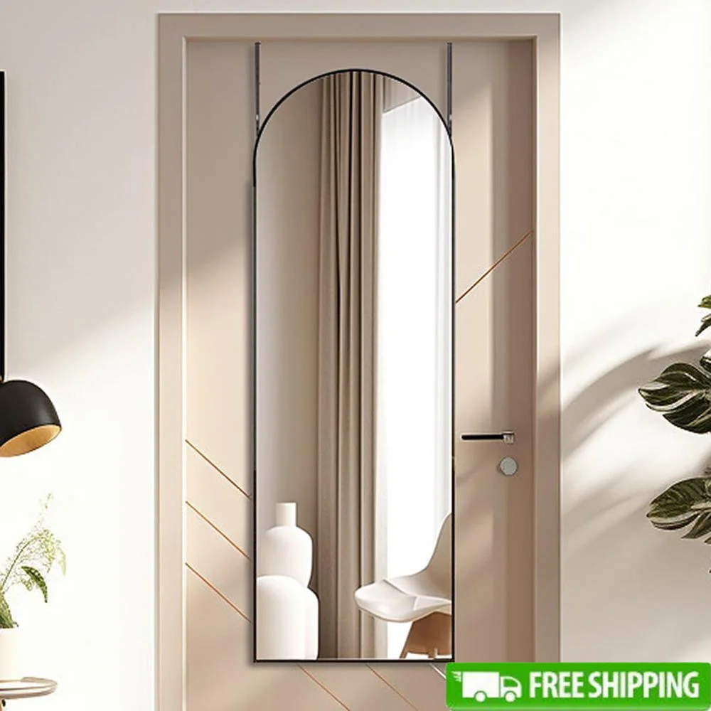 Arched Full Length Door Mirror Thin Frame Aluminum Alloy Adjustable Hooks Explosion-Proof Glass Wall Hanging Bedroom Living Room
Arched Full Length Door Mirror Thin Frame Aluminum Alloy Adjustable Hooks Explosion-Proof Glass Wall Hanging Bedroom Living Room