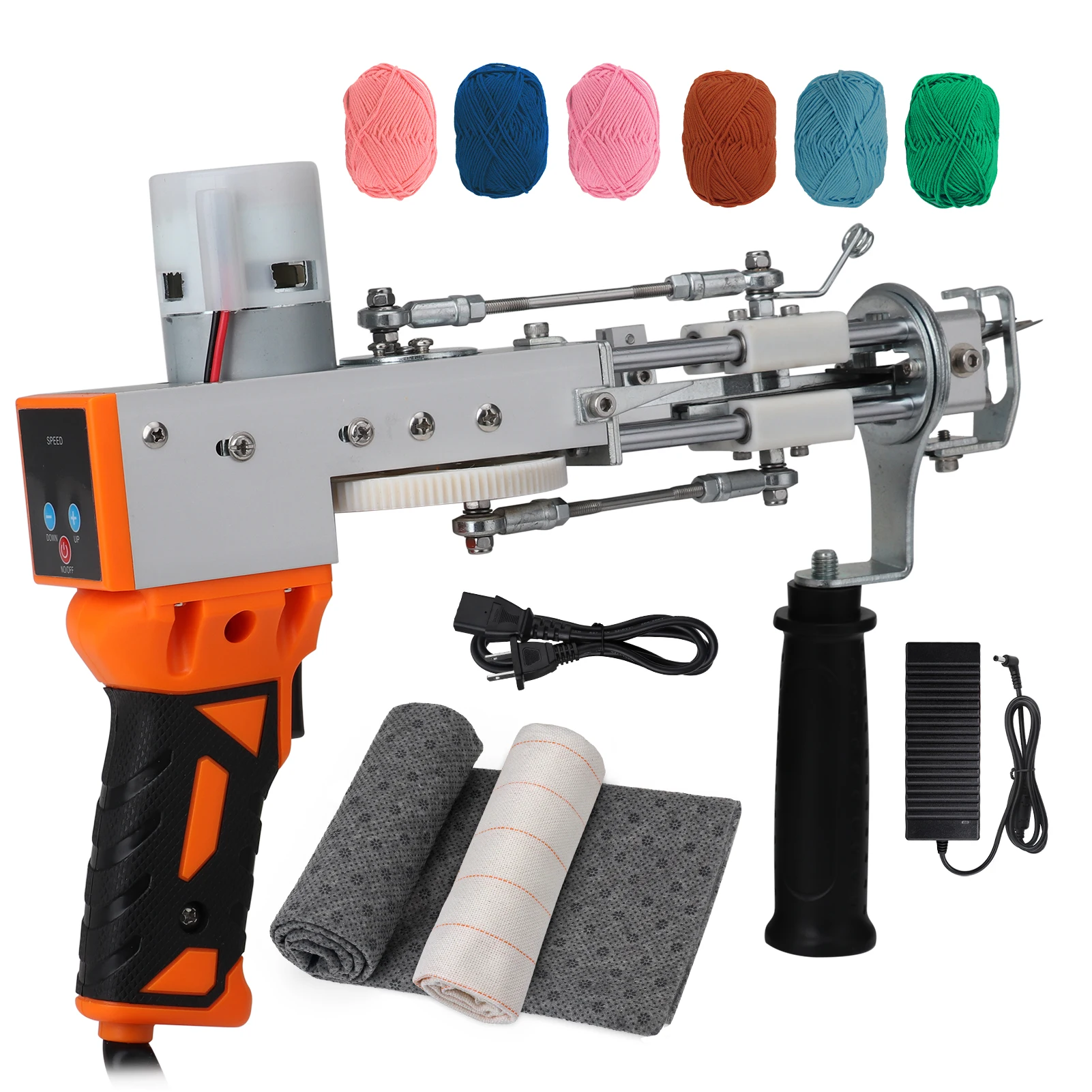 Electric Guns Tufting Gun 2 in 1 Digital Display Tufted Fabric Carpet Monk Cloth Marked Lines Woven DIY Embroidery kit Carpet To
Electric Guns Tufting Gun 2 in 1 Digital Display Tufted Fabric Carpet Monk Cloth Marked Lines Woven DIY Embroidery kit Carpet To