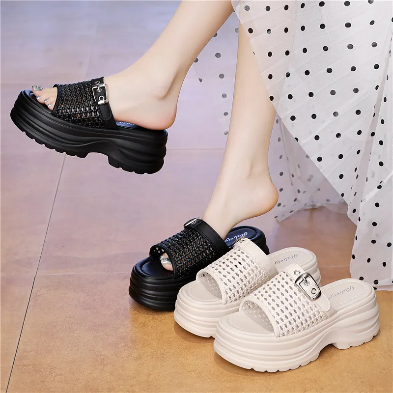 Retro Hollow Woven Slip-On Women's Summer Outdoor Sandals Breathable Lazy Half Slippers Comfortable Lightweight Anti-Slip
Retro Hollow Woven Slip-On Women's Summer Outdoor Sandals Breathable Lazy Half Slippers Comfortable Lightweight Anti-Slip