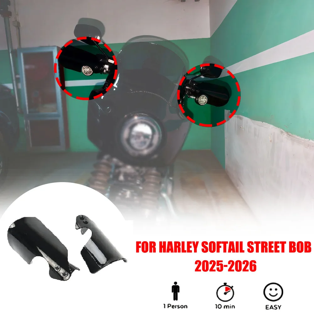 Новые черные защитные накладки на руль для мотоциклов Harley Softail Street Bob 2025-2026
Новые черные защитные накладки на руль для мотоциклов Harley Softail Street Bob 2025-2026