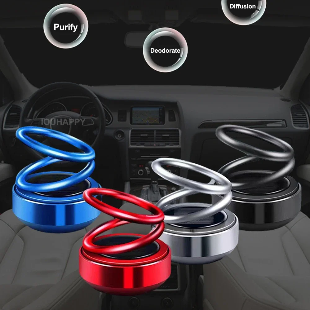 2PC Portable Kinetic Mini Air Freshener Solar Powered Double Ring Rotating Air Cleaner Perfume Fragrance Diffuser Car Assecories
2PC Portable Kinetic Mini Air Freshener Solar Powered Double Ring Rotating Air Cleaner Perfume Fragrance Diffuser Car Assecories