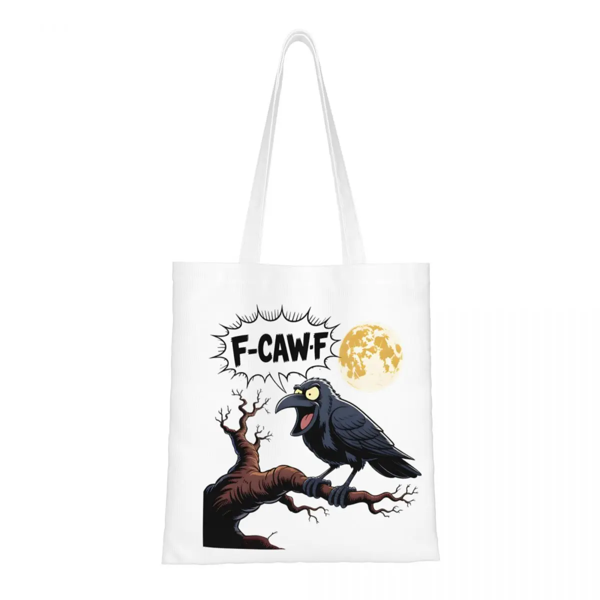 F-CAW-F Raven Funny Meme Холщовая большая сумка Многоразовая сумка для покупок большой вместимости для дорожных сумок унисекс
F-CAW-F Raven Funny Meme Холщовая большая сумка Многоразовая сумка для покупок большой вместимости для дорожных сумок унисекс