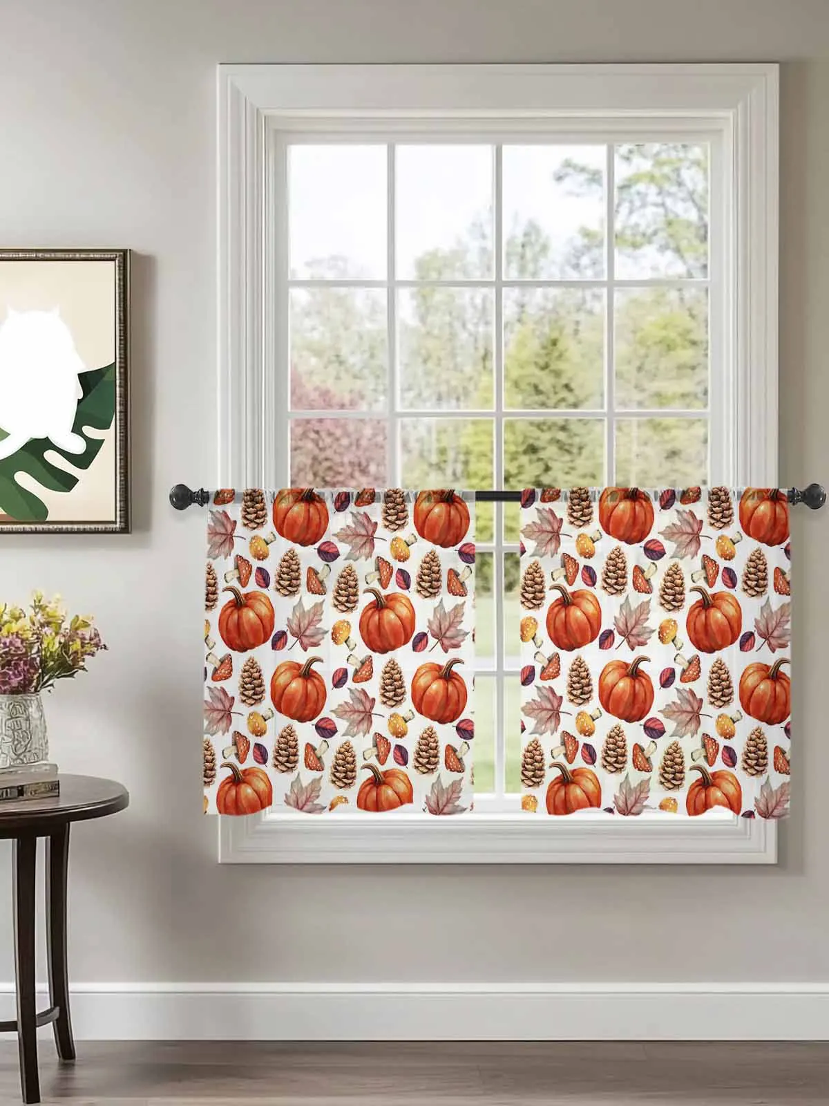 Pumpkin Maple Leaf Pine Cone Tulle Curtains For Bedroom Children Living Room Decor Sheer Curtains
Pumpkin Maple Leaf Pine Cone Tulle Curtains For Bedroom Children Living Room Decor Sheer Curtains