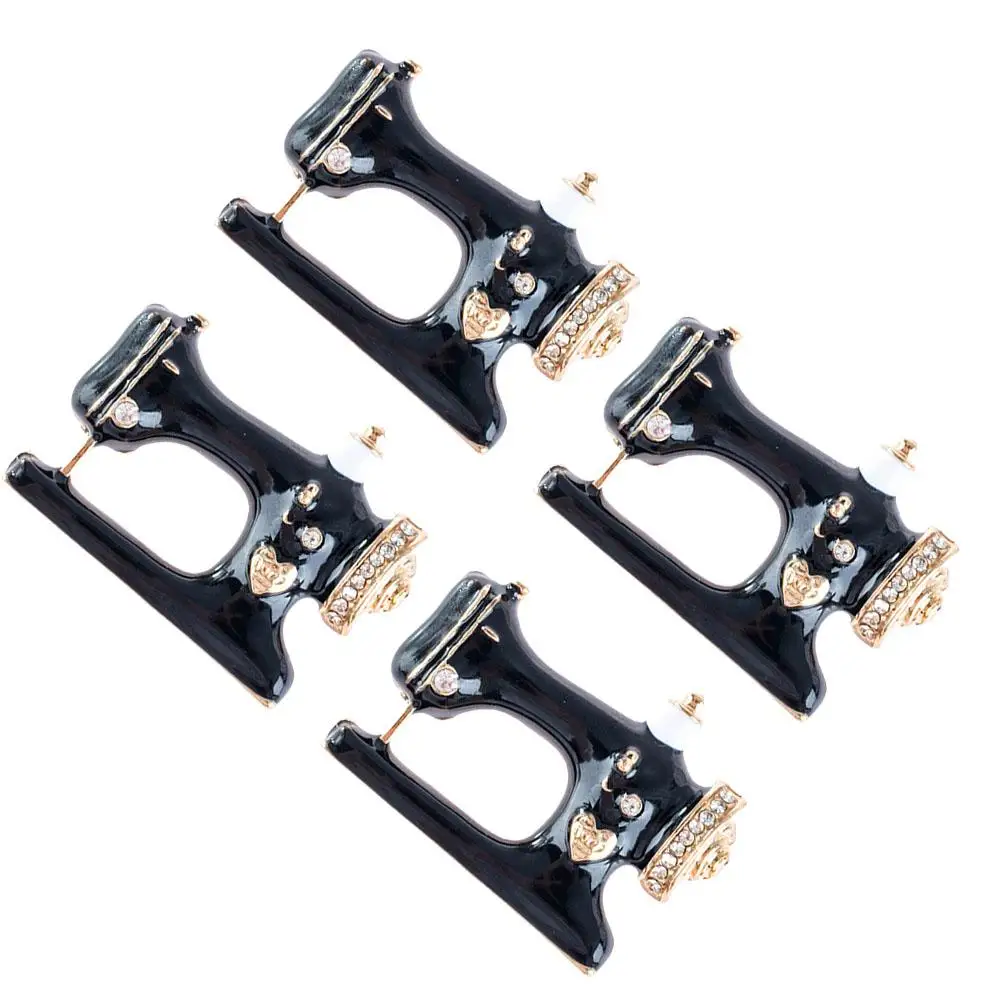 4PCS Vintage Brooches Sewing Machine Shaped Alloy Pins Women Black Casual Banquet Party Rhinestone Long Lasting Durable
4PCS Vintage Brooches Sewing Machine Shaped Alloy Pins Women Black Casual Banquet Party Rhinestone Long Lasting Durable