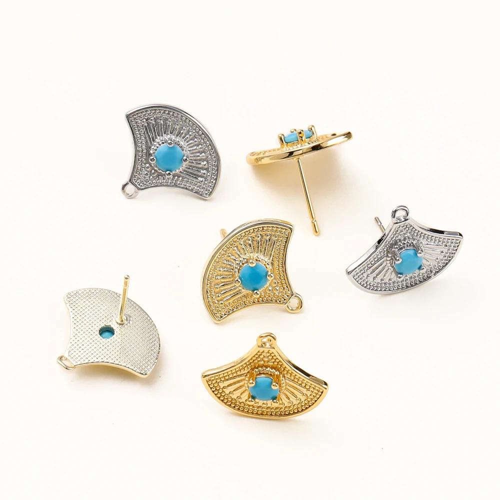 2/4Pcs/Lot 14/18K Gold Color Plated Brass Fan-shaped Earrings for Women Korean Fashion Ring Earrings Jewelry Accessories
2/4Pcs/Lot 14/18K Gold Color Plated Brass Fan-shaped Earrings for Women Korean Fashion Ring Earrings Jewelry Accessories