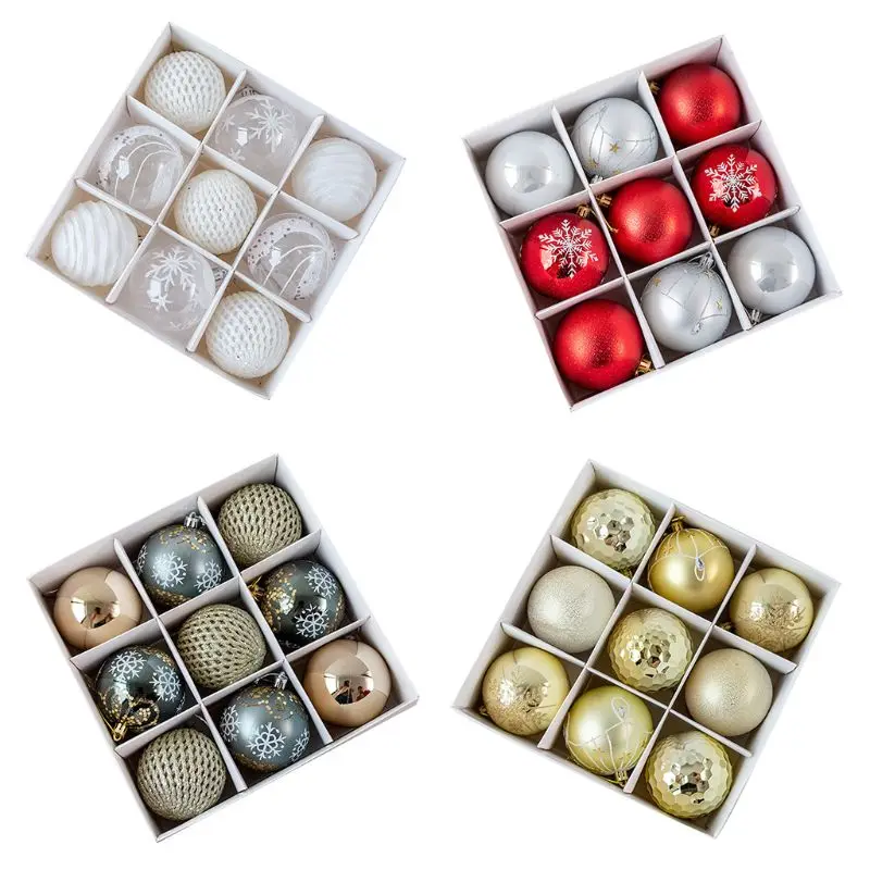9 pcs Shatterproof Christmas Ornaments for Holidays Indoor Outdoor Party Decor G5AB
9 pcs Shatterproof Christmas Ornaments for Holidays Indoor Outdoor Party Decor G5AB