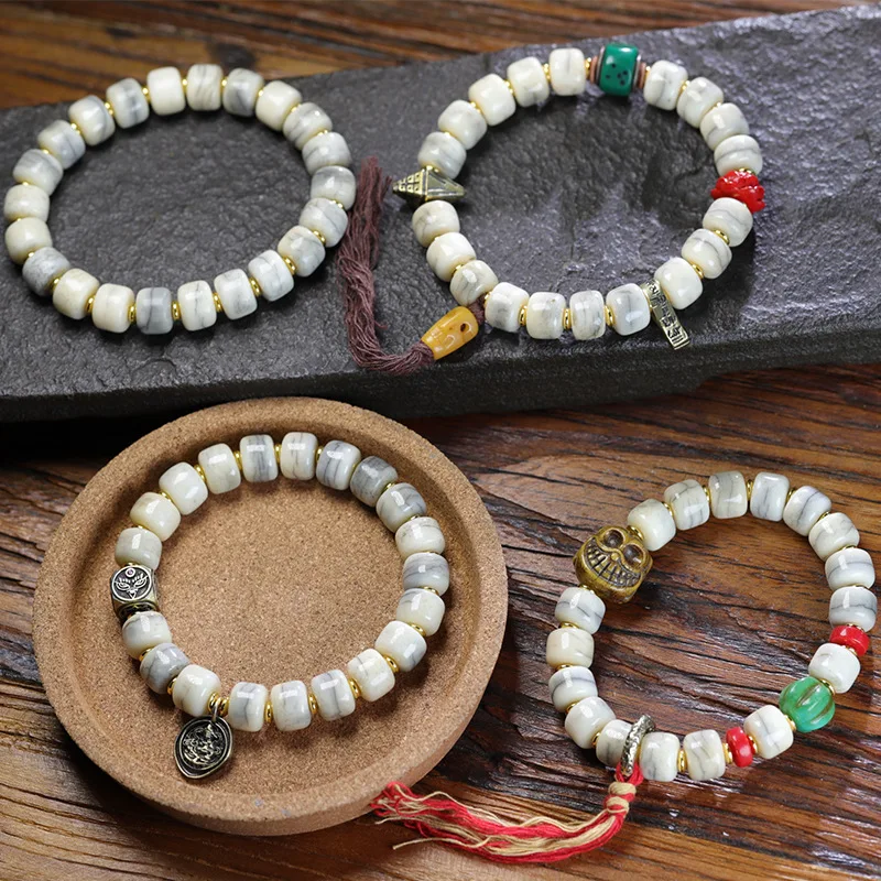 Original design Tibetan yak bone play string bracelet bracelet men and women models ethnic style diy turquoise ornaments
Original design Tibetan yak bone play string bracelet bracelet men and women models ethnic style diy turquoise ornaments