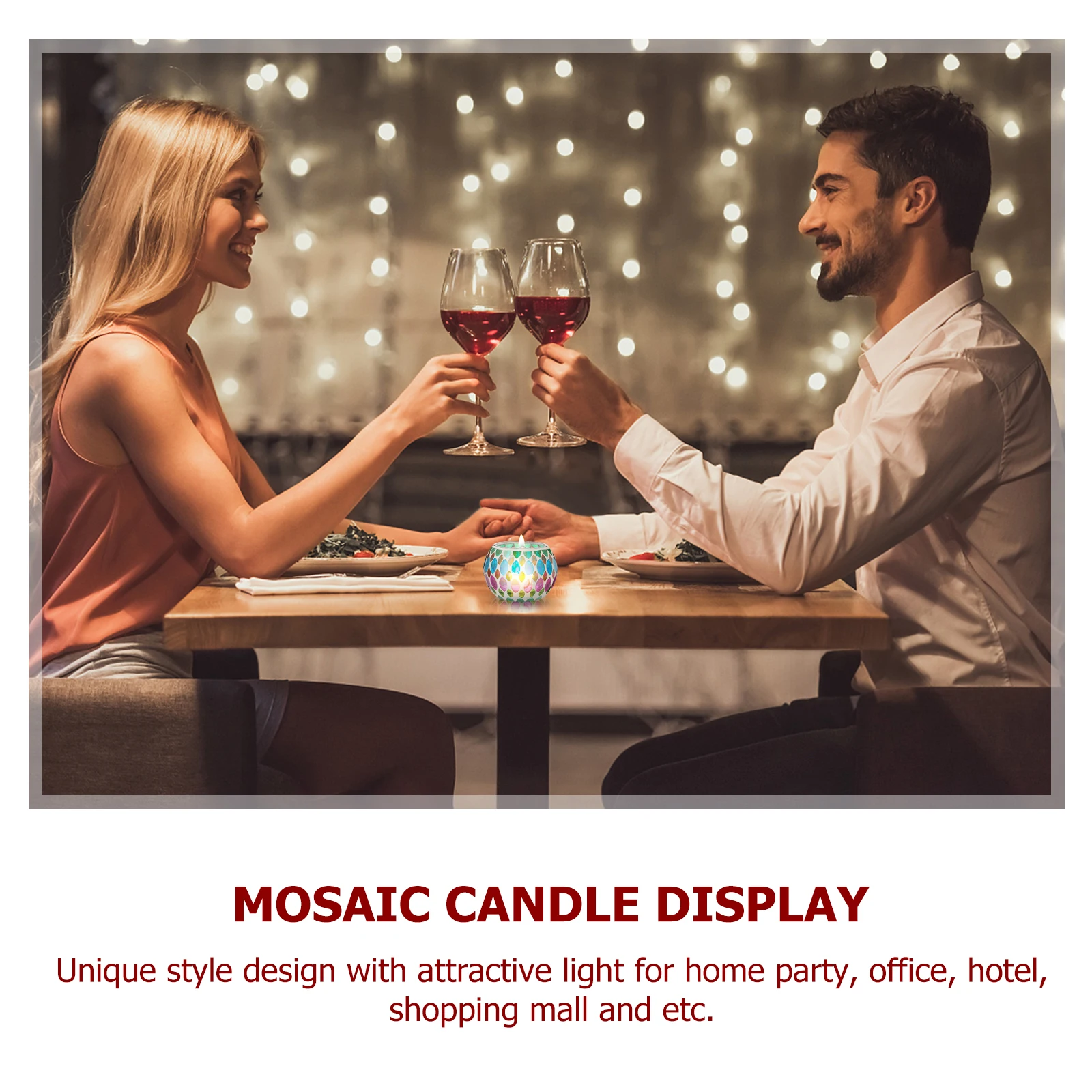 Colorful Glass Holder Mosaic Design Smooth Edges Easy to Use with Candles Or LED Lights Tea Light Holder
Colorful Glass Holder Mosaic Design Smooth Edges Easy to Use with Candles Or LED Lights Tea Light Holder