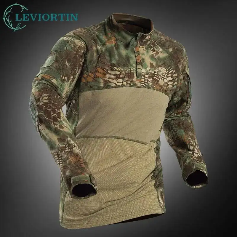 Мужская тактическая тренировочная футболка G3 с длинными рукавами для занятий спортом на открытом воздухе, камуфляжная лягушка, тактический комплект с половиной молнии, футболка
Мужская тактическая тренировочная футболка G3 с длинными рукавами для занятий спортом на открытом воздухе, камуфляжная лягушка, тактический комплект с половиной молнии, футболка