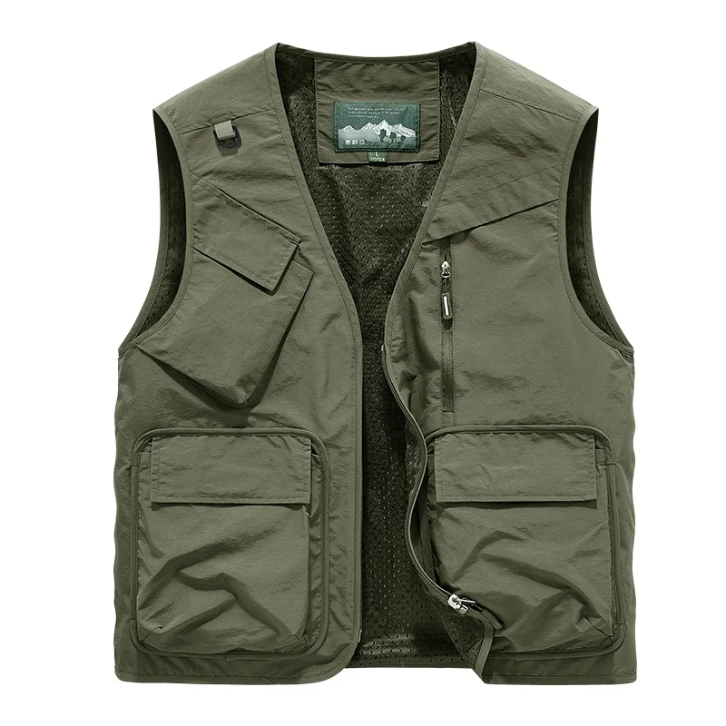 New Summer Men Multi-pockets Fishing Vests Coats Outdoor Waterproof Sleeveless Jackets Men Quick-drying Windproof Waistcoats 6XL
New Summer Men Multi-pockets Fishing Vests Coats Outdoor Waterproof Sleeveless Jackets Men Quick-drying Windproof Waistcoats 6XL