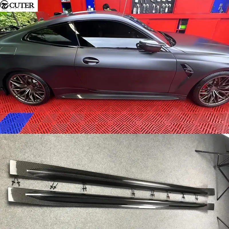 Add on Dry Carbon G80 M3 G82 M4 Carbon Fiber Side Skirts for BMW G80 M3 G82 M4 Car Body Kit 2021
Add on Dry Carbon G80 M3 G82 M4 Carbon Fiber Side Skirts for BMW G80 M3 G82 M4 Car Body Kit 2021