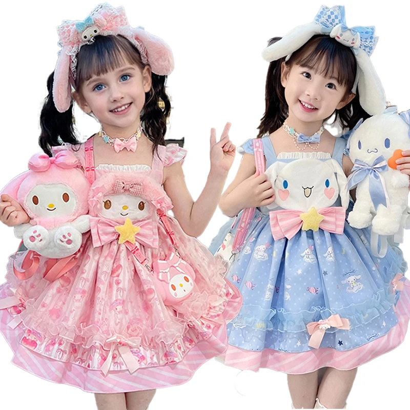 My Melody Cinnamoroll Dress Anime Cartoon Lolita Dresses Princess Kawaii Plush Backpack Headband Sock Necklace Girl Holiday Gift
My Melody Cinnamoroll Dress Anime Cartoon Lolita Dresses Princess Kawaii Plush Backpack Headband Sock Necklace Girl Holiday Gift