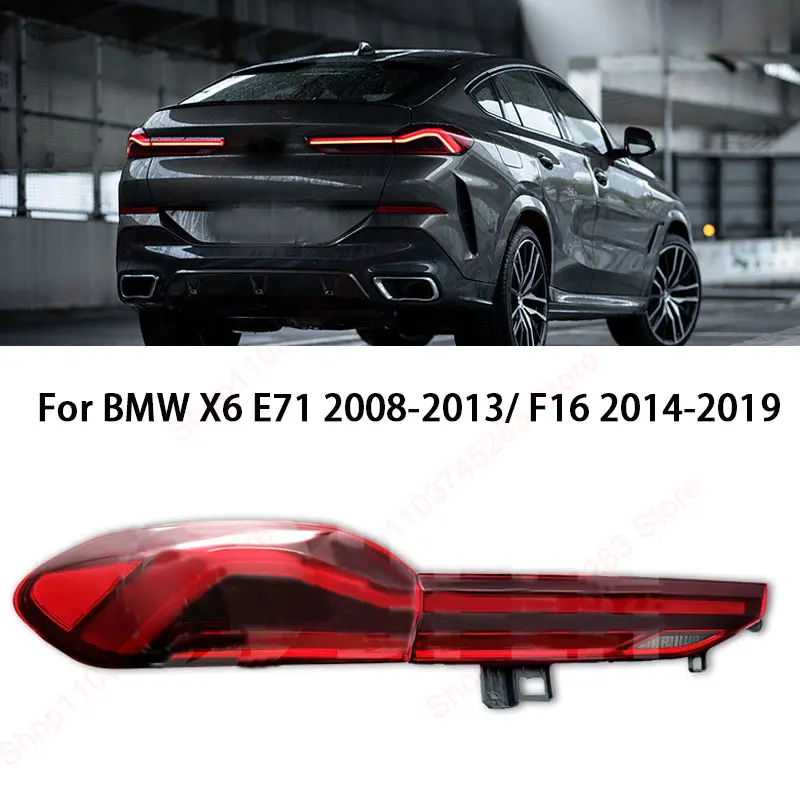 Задний фонарь для BMW X6 E71 2008-2013 F16 2014-2019, обновленные новые задние фонари G06 со светодиодным заднем фонарем, аксессуары
Задний фонарь для BMW X6 E71 2008-2013 F16 2014-2019, обновленные новые задние фонари G06 со светодиодным заднем фонарем, аксессуары