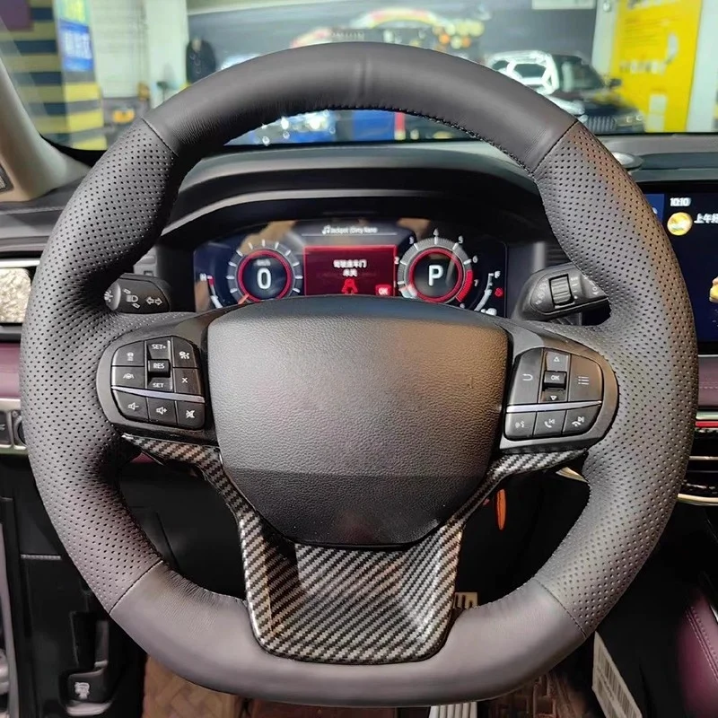 Hand-stitched Non-slip Black Microfiber Leather Car Steering Wheel Cover For Ford Explorer 2020-2023 2024 Auto Parts
Hand-stitched Non-slip Black Microfiber Leather Car Steering Wheel Cover For Ford Explorer 2020-2023 2024 Auto Parts