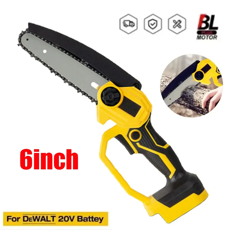 For DeWALT 20V Battery Brushless Chainsaw 6 Inch Electric Chain Saw Pruning Wood Cutting Cordless Garden Power Tools
For DeWALT 20V Battery Brushless Chainsaw 6 Inch Electric Chain Saw Pruning Wood Cutting Cordless Garden Power Tools