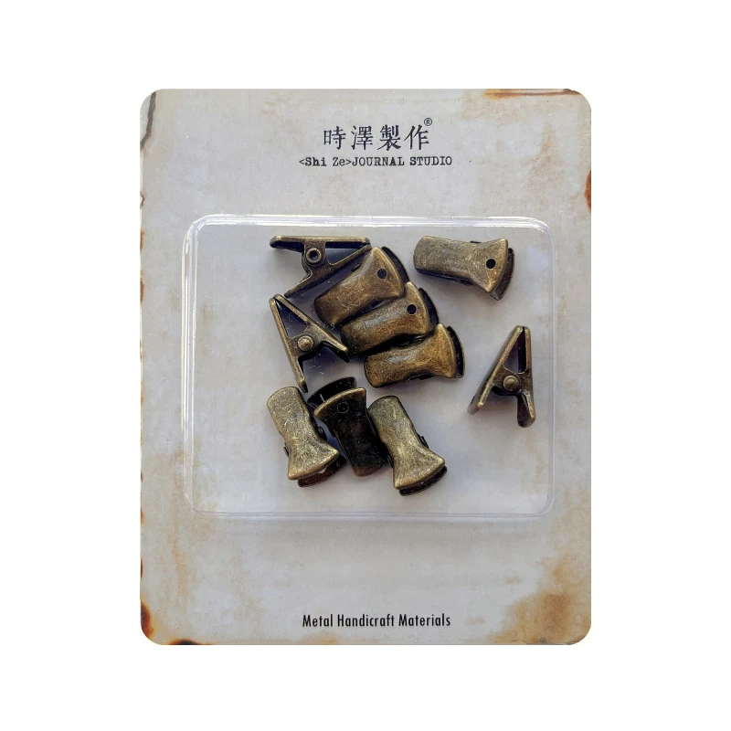 10PCS Junk Journal Vintage metal mini clip material DIY scrapbooking two-color jewelry collage accessories
10PCS Junk Journal Vintage metal mini clip material DIY scrapbooking two-color jewelry collage accessories