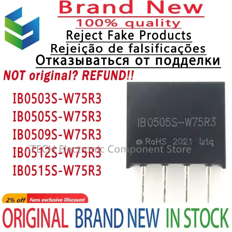 5PCS Original and Genuine IB0503S-W75R3 IB0505S-W75R3 IB0509S-W75R3 IB0512S-W75R3 IB0515S-W75R3 DIP-4 in Stock
5PCS Original and Genuine IB0503S-W75R3 IB0505S-W75R3 IB0509S-W75R3 IB0512S-W75R3 IB0515S-W75R3 DIP-4 in Stock