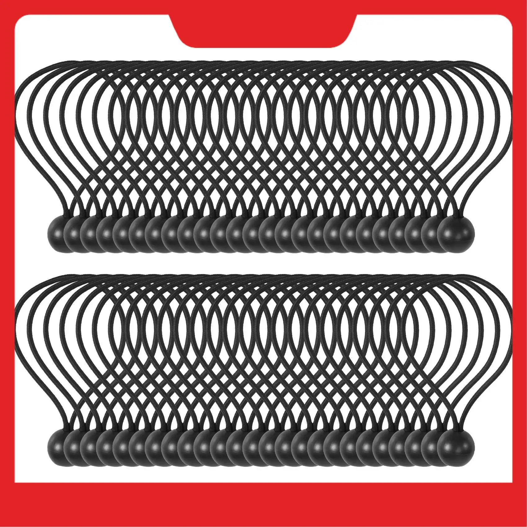 50 шт. шариковые банджи-шнуры 6-дюймовые брезентовые банджи с шариками, черные высокоэластичные банджи-галстуки
50 шт. шариковые банджи-шнуры 6-дюймовые брезентовые банджи с шариками, черные высокоэластичные банджи-галстуки