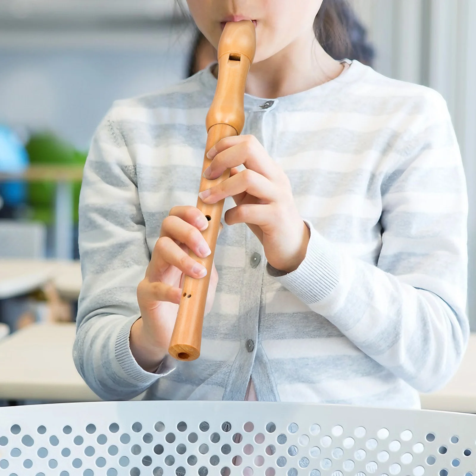 1pc Eight Hole Wooden Soprano Recorder Natural Wood Wind Instrument For Beginners Clear Sound Practice Portable Flute
1pc Eight Hole Wooden Soprano Recorder Natural Wood Wind Instrument For Beginners Clear Sound Practice Portable Flute