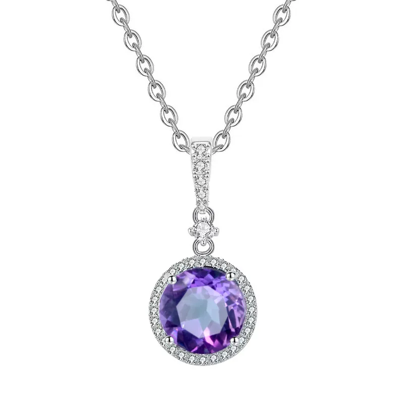 925 Sterling Silver Necklace Pendant for Women Topaz Citrine Amethyst White Crystal Round Shape 10mm Jewlery Gift Gemsotone
925 Sterling Silver Necklace Pendant for Women Topaz Citrine Amethyst White Crystal Round Shape 10mm Jewlery Gift Gemsotone