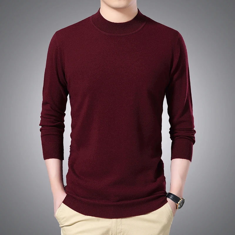 Man 100% Wool Sweater 2022 Spring Autumn Half Turtleneck Men Knitted Pure Cashmere Pullovers Sweaters
Man 100% Wool Sweater 2022 Spring Autumn Half Turtleneck Men Knitted Pure Cashmere Pullovers Sweaters