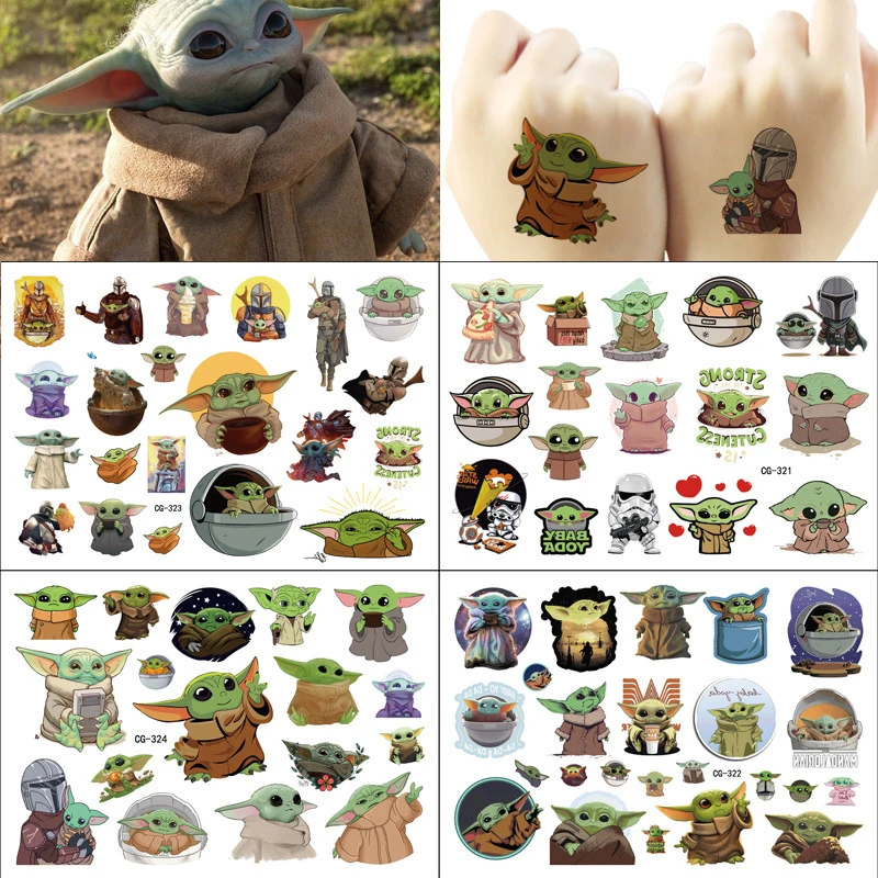 1Pcs New Cute Baby Yoda Fake Temporary Tattoos Sticker For Birthday Party Supplies Favors Tattoos Stickers Decoration
1Pcs New Cute Baby Yoda Fake Temporary Tattoos Sticker For Birthday Party Supplies Favors Tattoos Stickers Decoration