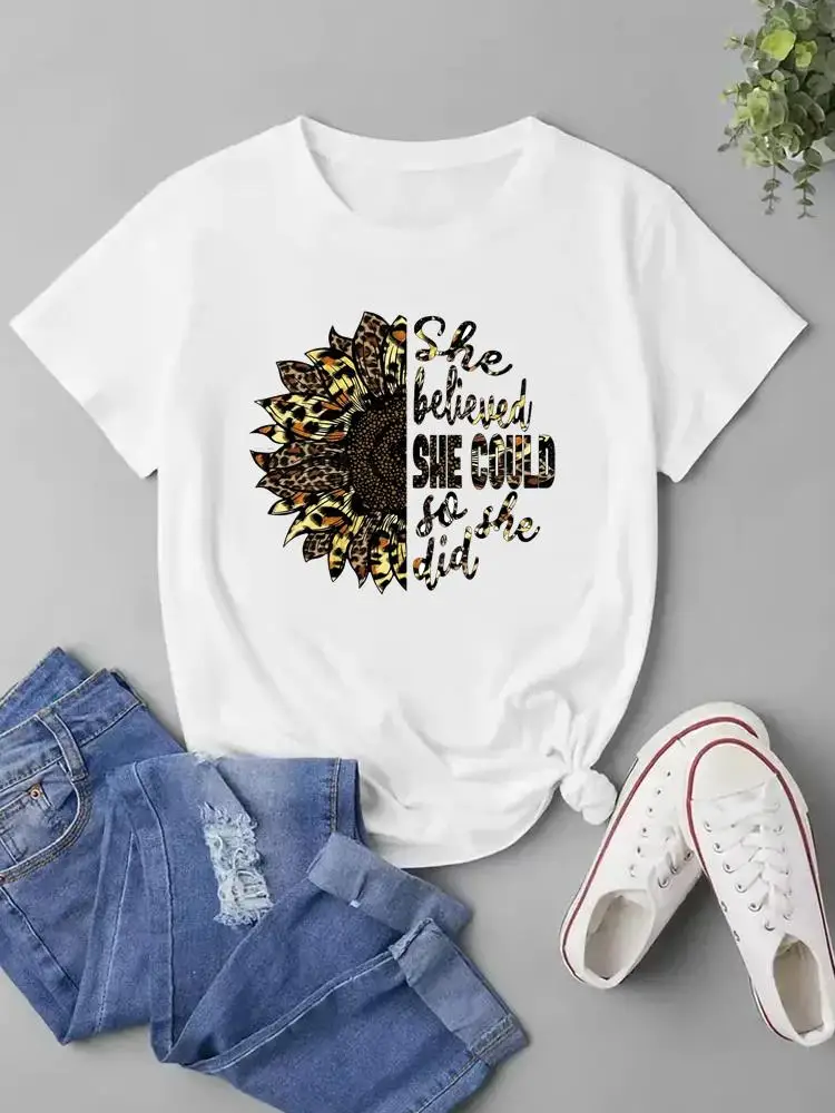 Leopard Trend T Shirt O-neck Clothes Clothing Top For Women Short Sleeve Tee Casual Fashion Printed Graphic T-shirts
Leopard Trend T Shirt O-neck Clothes Clothing Top For Women Short Sleeve Tee Casual Fashion Printed Graphic T-shirts