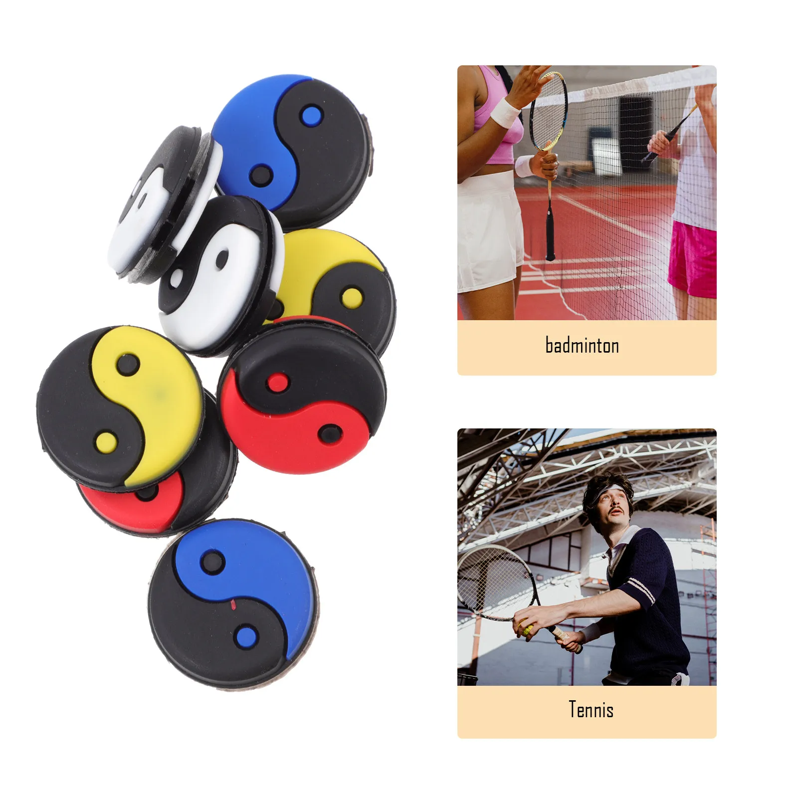 1Set High Elasticity Silicone Tennis Racket Absorbers Reduce Ball Impact Vibration Boost Racket Control Stability All Racquet
1Set High Elasticity Silicone Tennis Racket Absorbers Reduce Ball Impact Vibration Boost Racket Control Stability All Racquet
