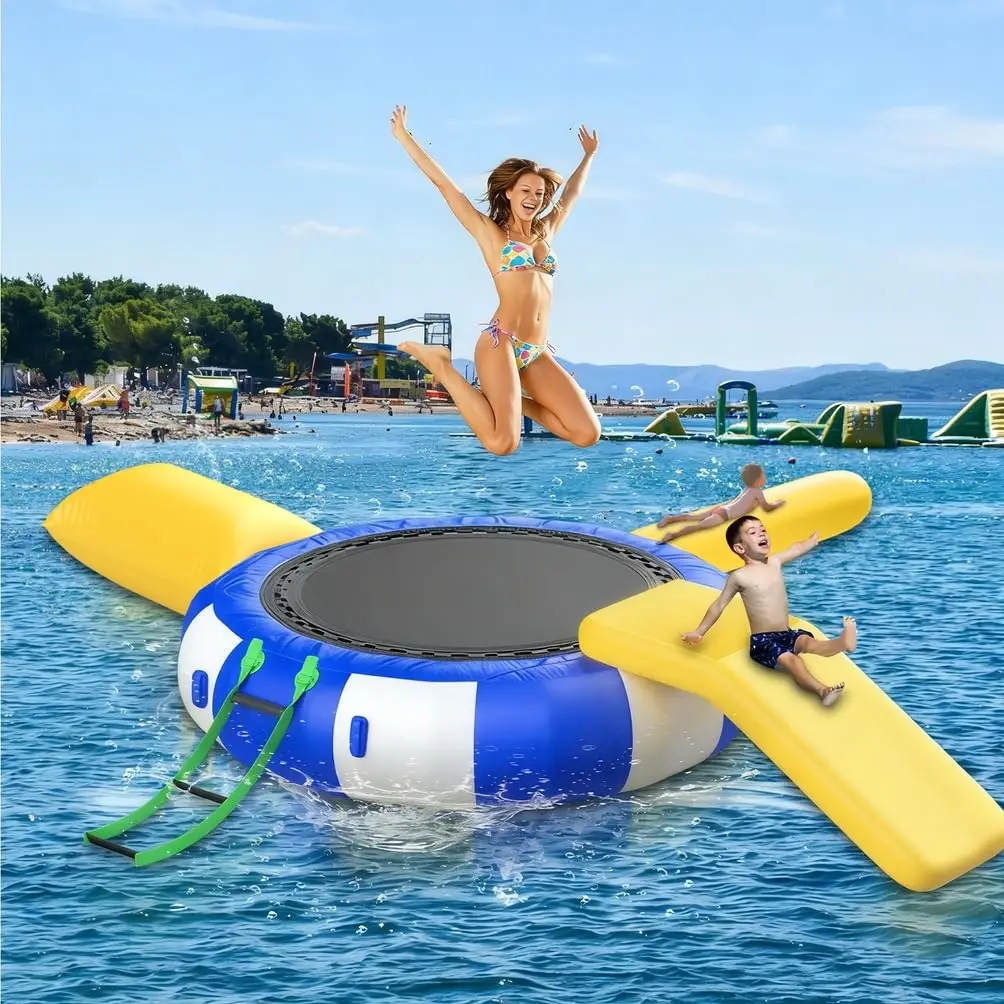 10Ft Water Trampoline for Lake, Pools & Oceans – Heavy-Duty Floating Bouncer for Kids and Adults with Slides, Balance, Custom
10Ft Water Trampoline for Lake, Pools & Oceans – Heavy-Duty Floating Bouncer for Kids and Adults with Slides, Balance, Custom