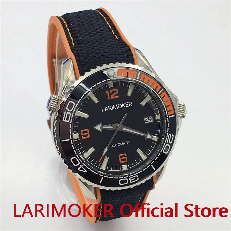 LARIMOKER 41mm Automatic Men Watch DG2813 Movement Rubber Strap Date Flat Sapphire Crystal Screw Crown Ceramic Insert
LARIMOKER 41mm Automatic Men Watch DG2813 Movement Rubber Strap Date Flat Sapphire Crystal Screw Crown Ceramic Insert