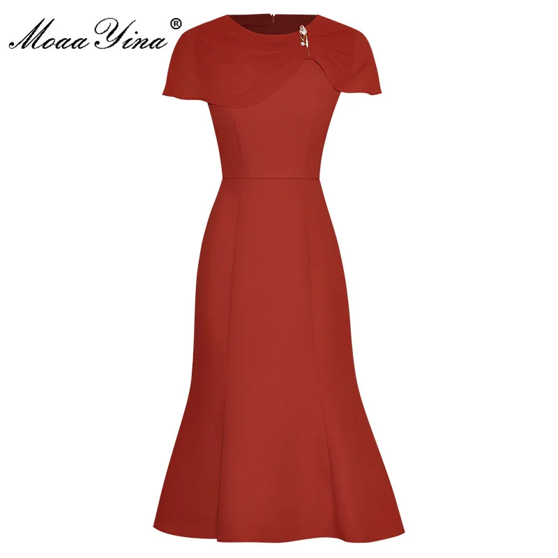 MoaaYina Fashion dress Designer Summer Women's Dress Butterfly Short Sleeve Package Buttocks Brooch Dresses
MoaaYina Fashion dress Designer Summer Women's Dress Butterfly Short Sleeve Package Buttocks Brooch Dresses