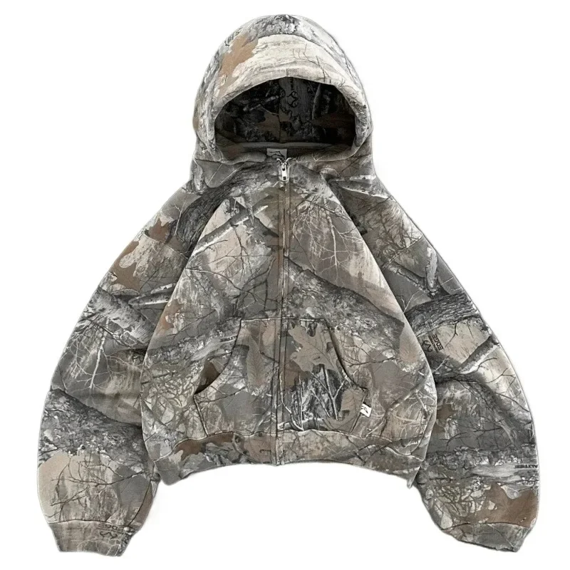 Branches Pattern Full Print Element Zip Up for Men's Fashion Classic Loose Sweatshirt Streetwear Unisex Camouflage Hoodie
Branches Pattern Full Print Element Zip Up for Men's Fashion Classic Loose Sweatshirt Streetwear Unisex Camouflage Hoodie