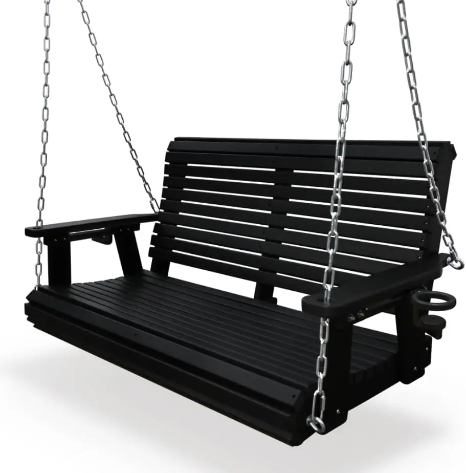 HDPE Porch Swing with 18 8 Stainless Steel Bolts Ergonomic Design Ultra Weather Resistant Heavy Duty 1200 LBS for Outdoor
HDPE Porch Swing with 18 8 Stainless Steel Bolts Ergonomic Design Ultra Weather Resistant Heavy Duty 1200 LBS for Outdoor