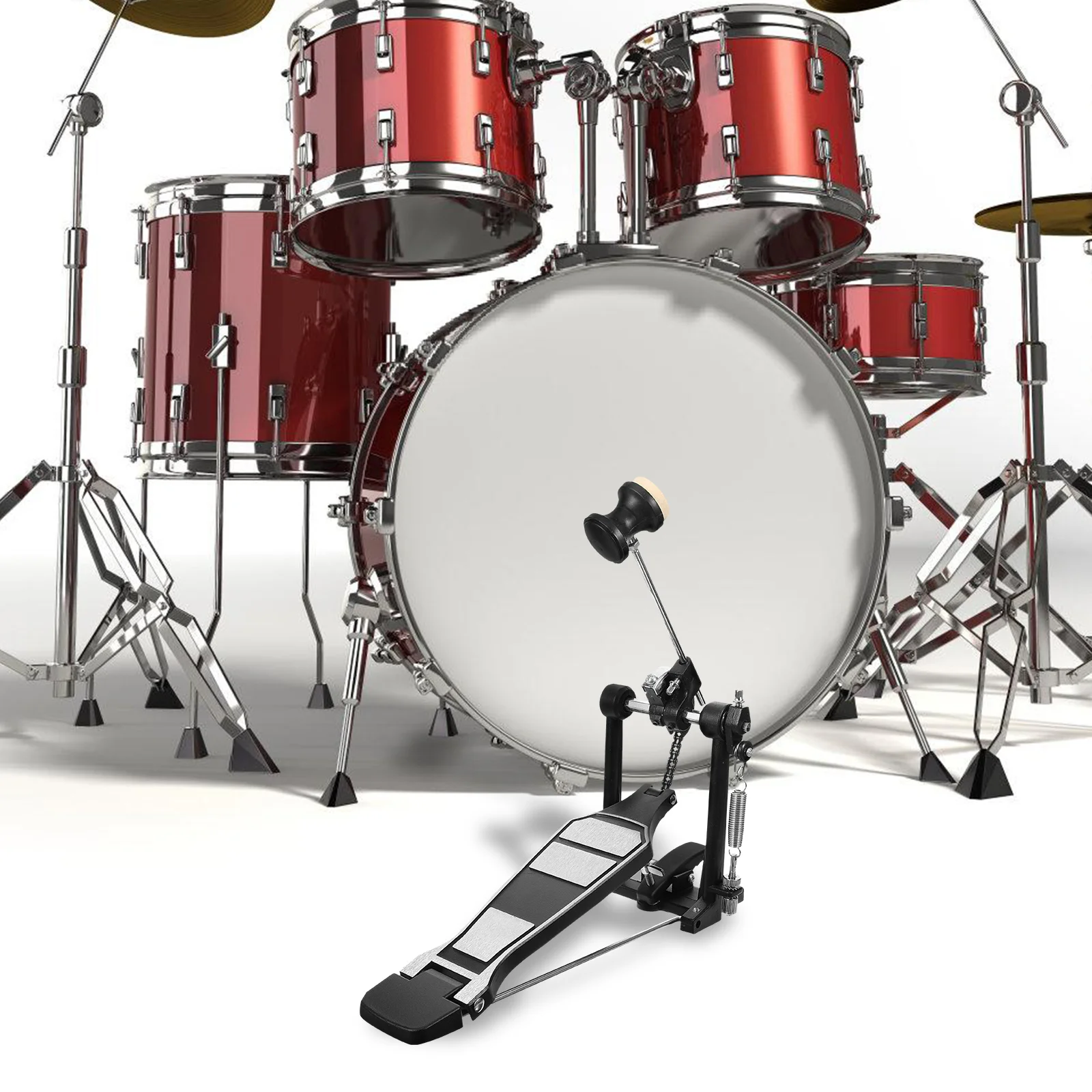 Aluminum Alloy Bass Pedal Thick Chain Widened Base Spring Tension Adjustable Kick Accessory Jazz Electronic Drum Practice Single
Aluminum Alloy Bass Pedal Thick Chain Widened Base Spring Tension Adjustable Kick Accessory Jazz Electronic Drum Practice Single