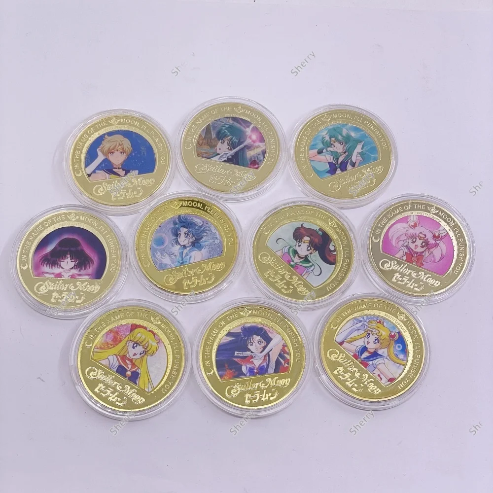 SailorMoon Anime Gold Plated Commemorative Coin Set Tsukino Usagi Collectible Challenge Iron Coin For Fans Souvenir Gifts
SailorMoon Anime Gold Plated Commemorative Coin Set Tsukino Usagi Collectible Challenge Iron Coin For Fans Souvenir Gifts