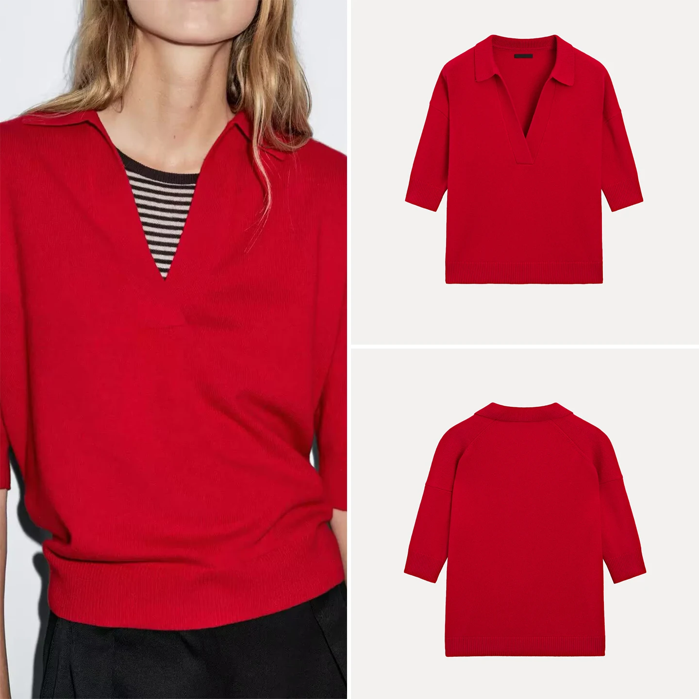 2025 Autumn New Women's Simple V-ne Mid-P0L0 Commute Sle T-irt Regular Sve Length Five-bite Sve General Model
2025 Autumn New Women's Simple V-ne Mid-P0L0 Commute Sle T-irt Regular Sve Length Five-bite Sve General Model