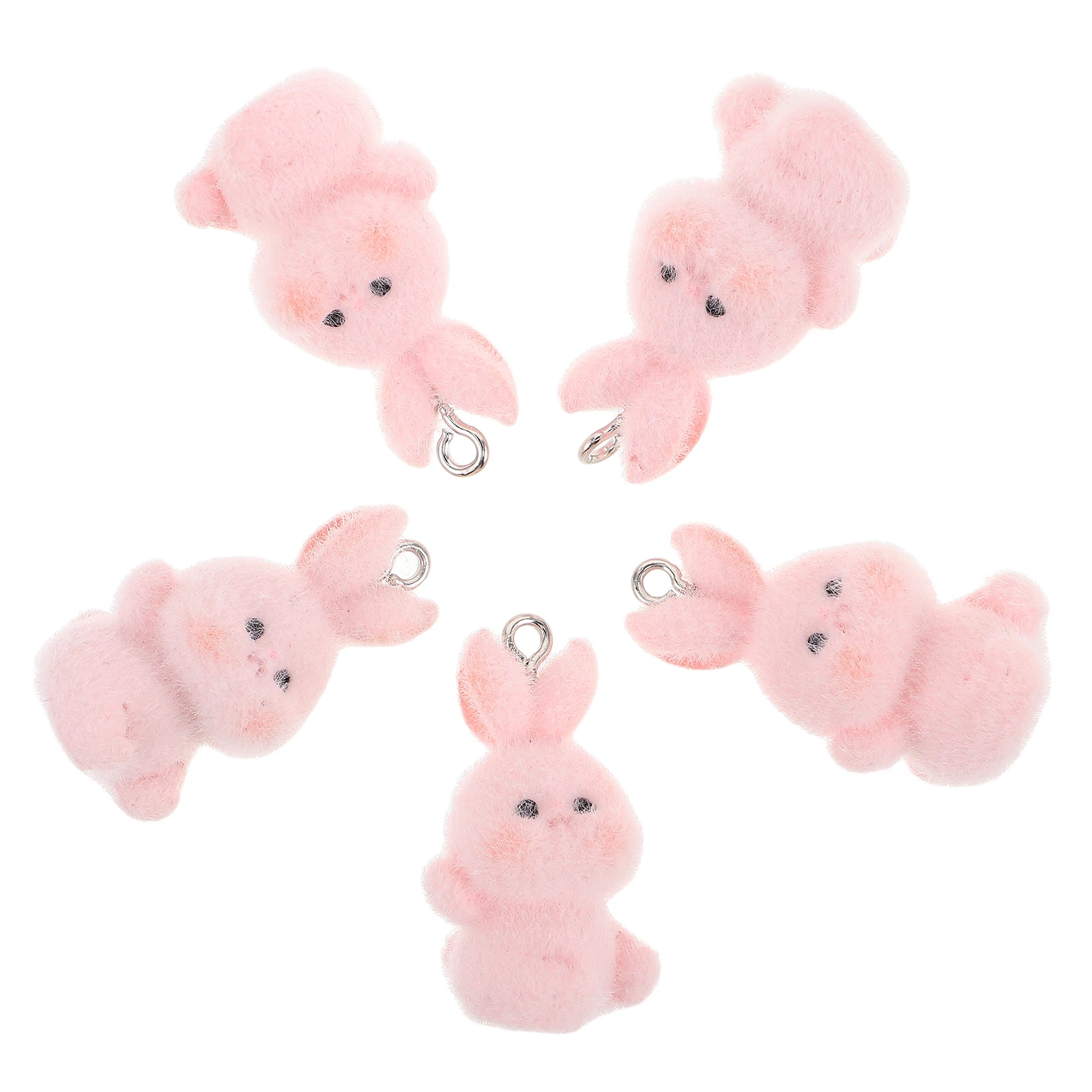 5 Pcs Flocking Rabbit Pendant Keychain Animal Backpack Charm Bag Charms for Handbags
5 Pcs Flocking Rabbit Pendant Keychain Animal Backpack Charm Bag Charms for Handbags