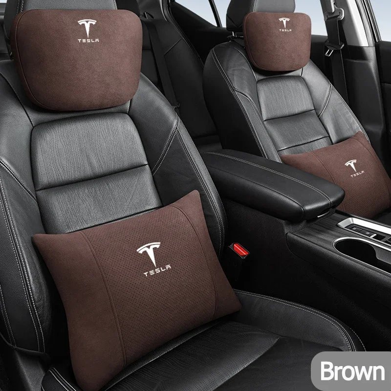 Подушка-подголовник из замши для Tesla с ремешком, для моделей 3, Y, S, X, P75D, P85D, P90D, P100D, Roadster, для декора салона
Подушка-подголовник из замши для Tesla с ремешком, для моделей 3, Y, S, X, P75D, P85D, P90D, P100D, Roadster, для декора салона