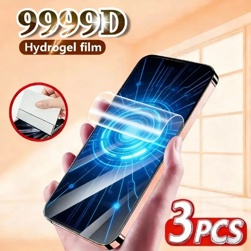 3Pcs Ultra Clear Hydrogel Film for iPhone 17 16 15 14 Pro Max Air 15 16 Plus Screen Protector for iPhone 13 12 11 Pro Mini XS XR
3Pcs Ultra Clear Hydrogel Film for iPhone 17 16 15 14 Pro Max Air 15 16 Plus Screen Protector for iPhone 13 12 11 Pro Mini XS XR