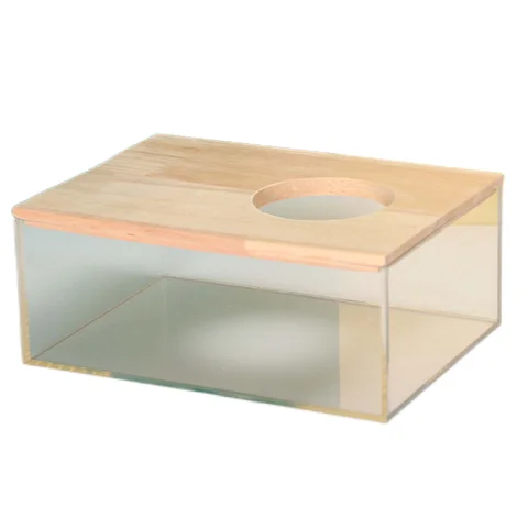 Hamster Banyo Evi Şeffaf Hamster Kum Kutusu Küvet Banyo Tuvaleti Küçük Evcil Hayvan Banyo Kabı Şeffaf Malzemeler