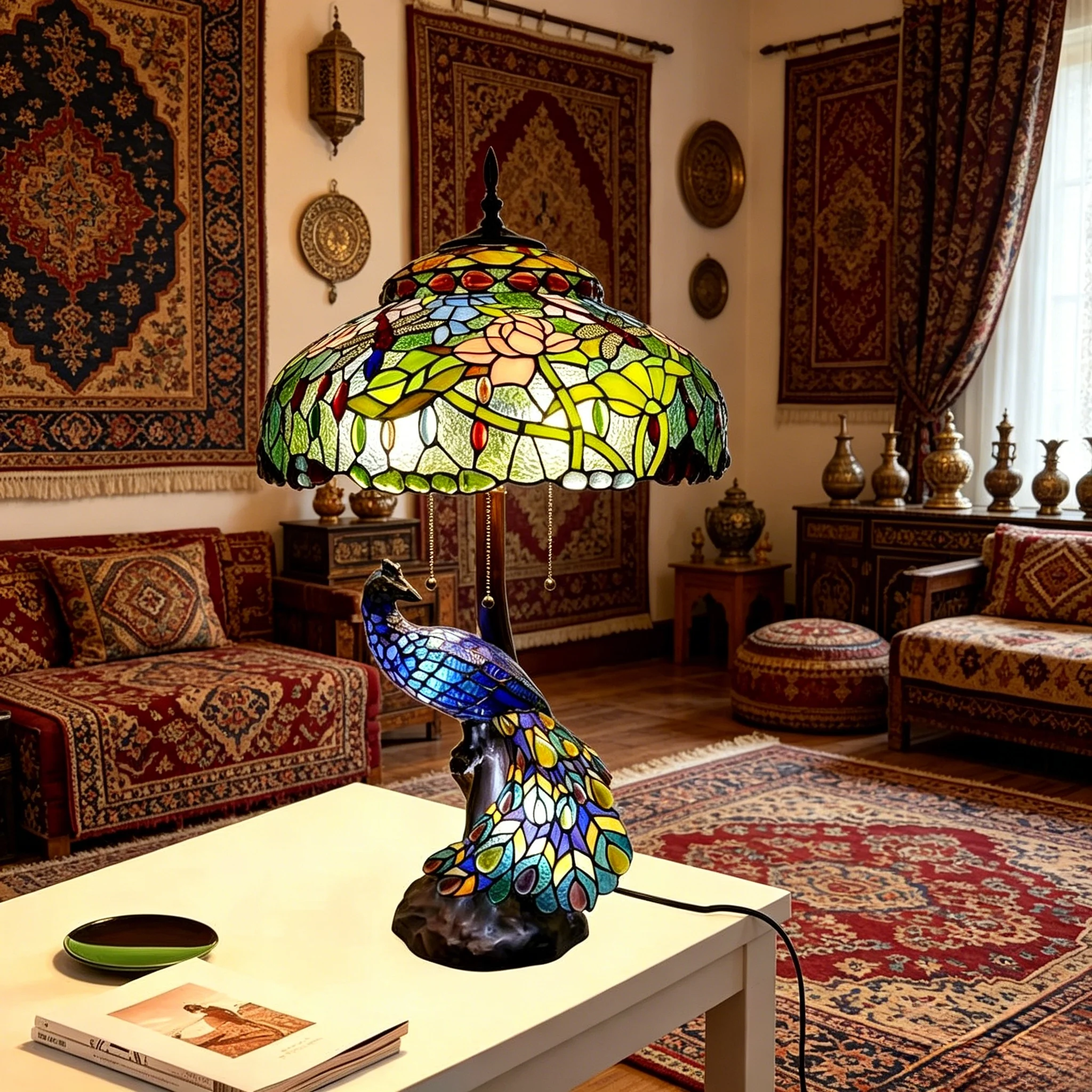 Turkish Moroccan Light Antique Stained Glass Stained Glass Lampshade Desk Lights Mediterranean Style Table Lamp
Turkish Moroccan Light Antique Stained Glass Stained Glass Lampshade Desk Lights Mediterranean Style Table Lamp