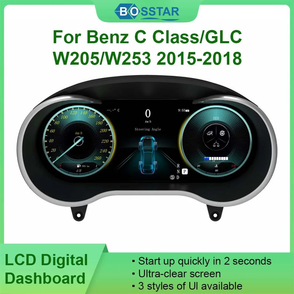 12.3'' Screen Dashboard Speedometer for Mercedes Benz C-class W253 W205 2015-2018 LCD Instrument Panel Digital Cluster
12.3'' Screen Dashboard Speedometer for Mercedes Benz C-class W253 W205 2015-2018 LCD Instrument Panel Digital Cluster