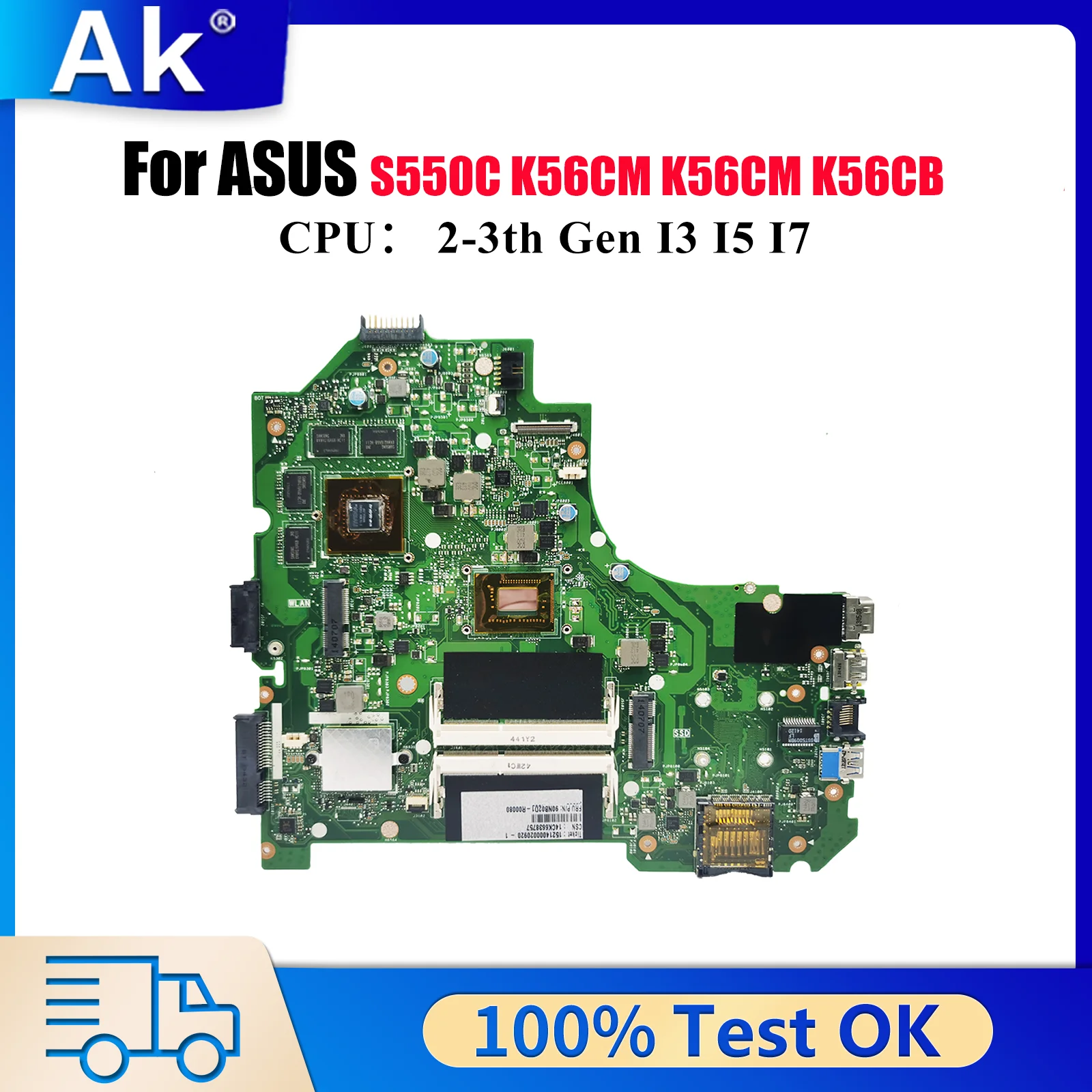 K56CM Материнская плата для ноутбука ASUS K56CB K56CA K56C S550C K56CM Материнская плата для ноутбука с процессором I3 I5 I7 100% тестирование ОК быстрая доставка
K56CM Материнская плата для ноутбука ASUS K56CB K56CA K56C S550C K56CM Материнская плата для ноутбука с процессором I3 I5 I7 100% тестирование ОК быстрая доставка