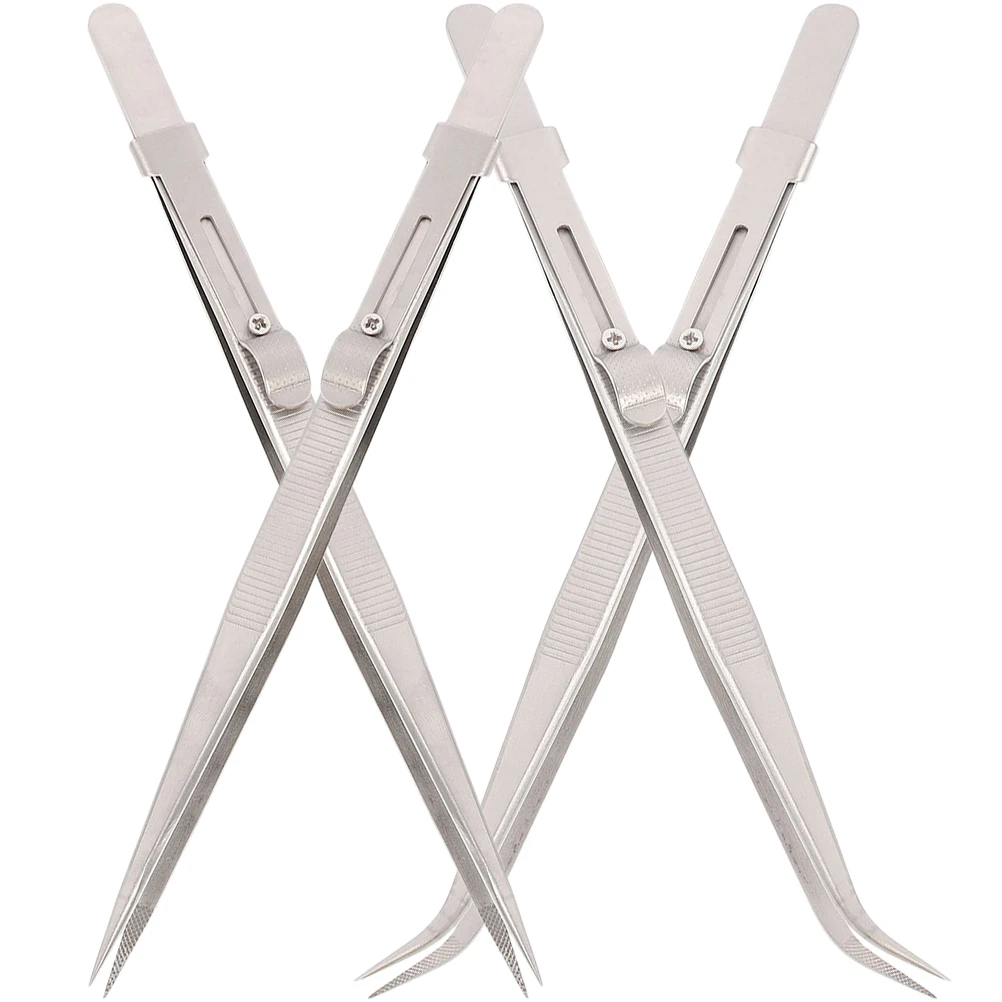 4Pcs Ergonomic Stainless Steel Jewelry Tweezers Precision Long Tweezers For Handcrafting
4Pcs Ergonomic Stainless Steel Jewelry Tweezers Precision Long Tweezers For Handcrafting